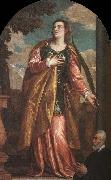 Paolo  Veronese St. Lucy and a Donor oil painting reproduction